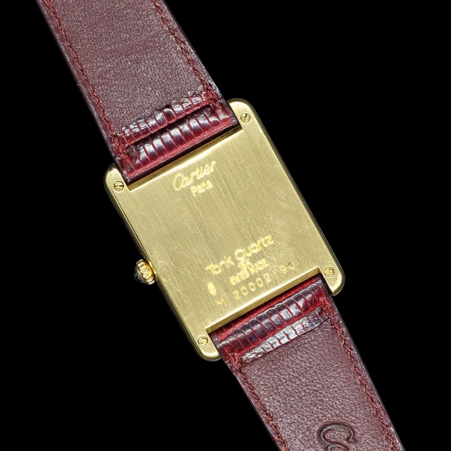 Cartier Tank Quartz Porcelain Dial 18k del 2000