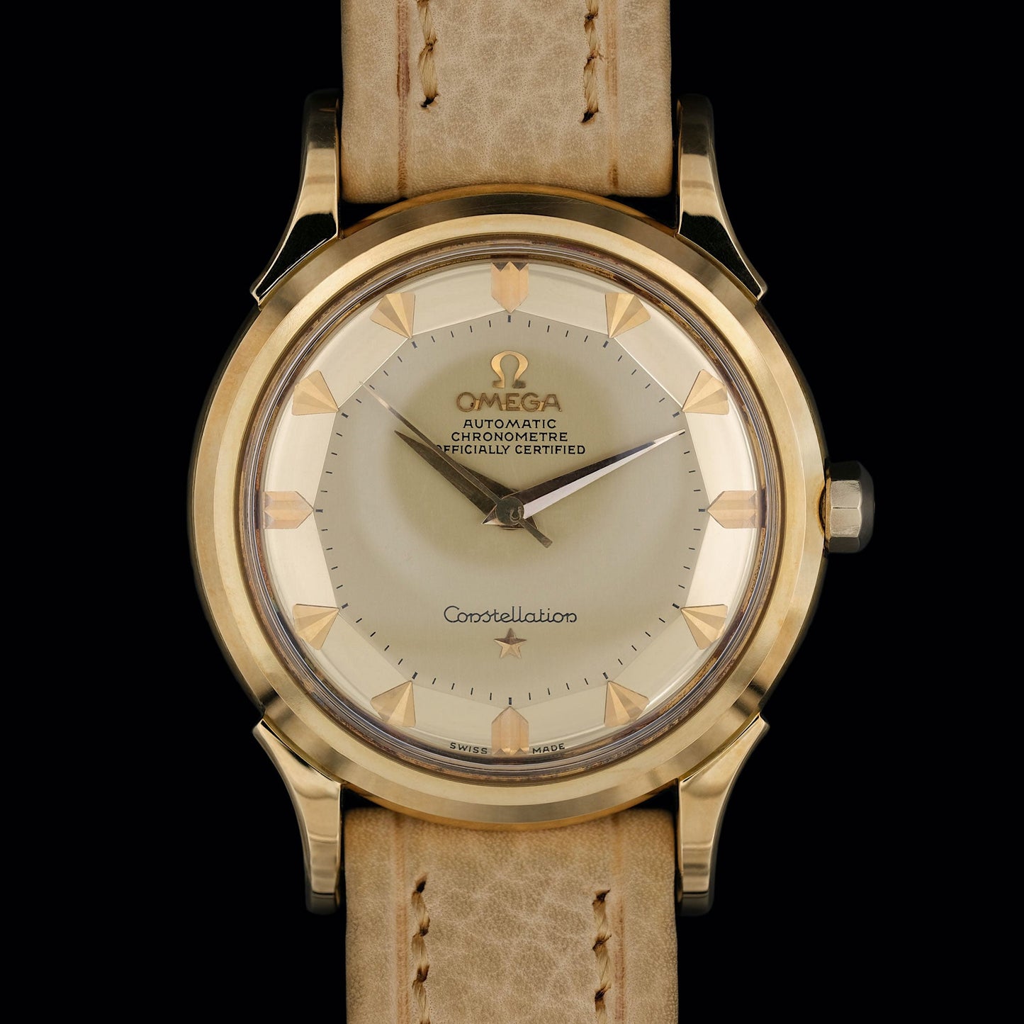 Omega Constellation De Luxe Pie-Pan NOS ref.2853 de 1954