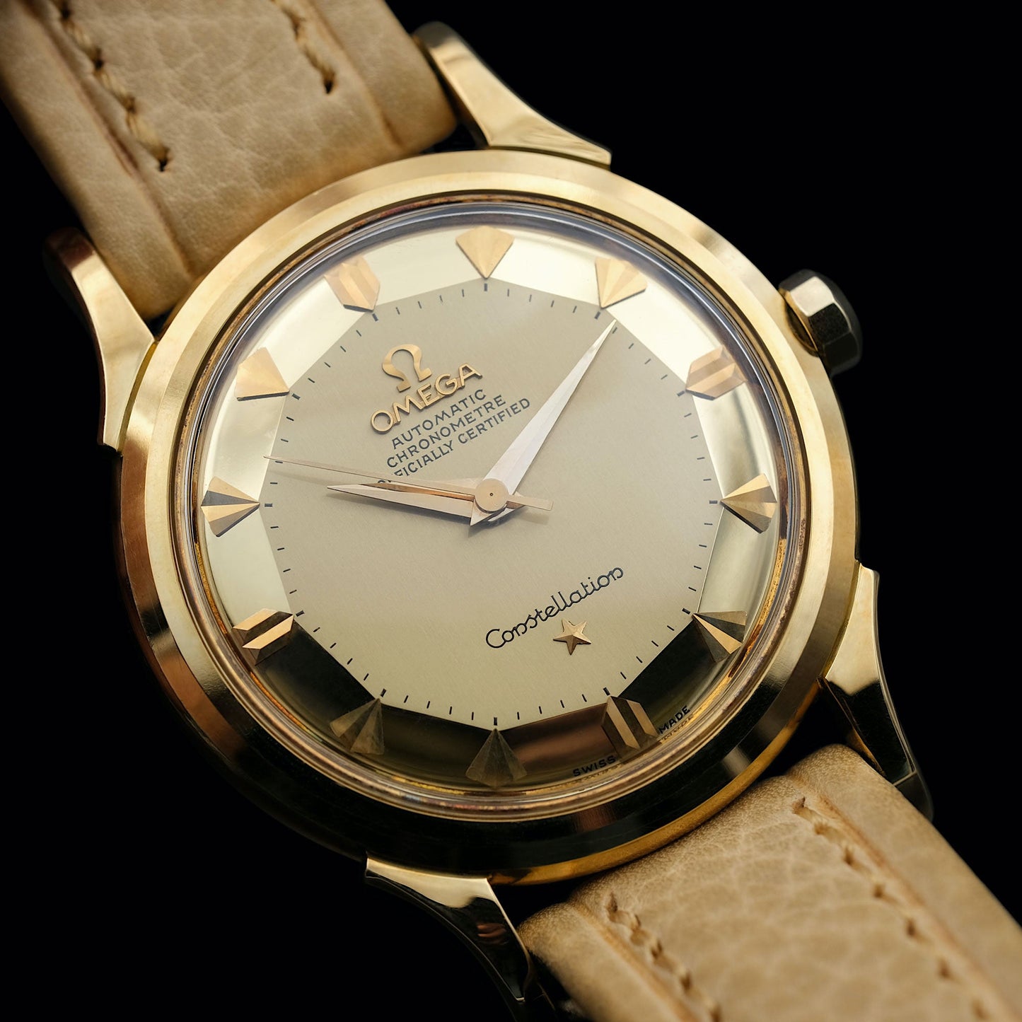 Omega Constellation De Luxe Pie-Pan NOS ref.2853 de 1954