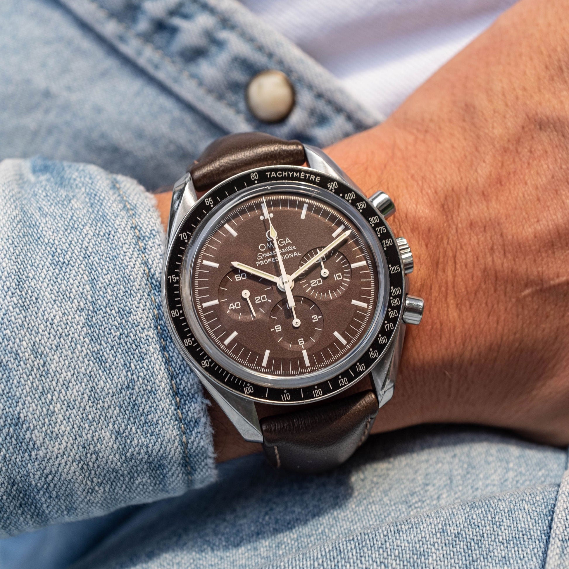 Watches Chocolate Speedmaster Omega Brown Dial OMEGA Speedmaster