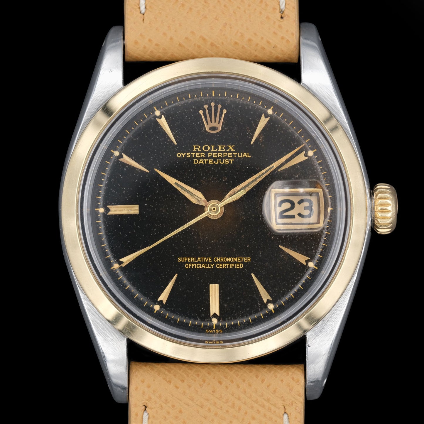Rolex Datejust ref.1600 Gilt Tropical dial from 1964
